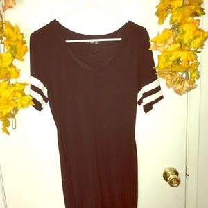 Black V Neck Dress